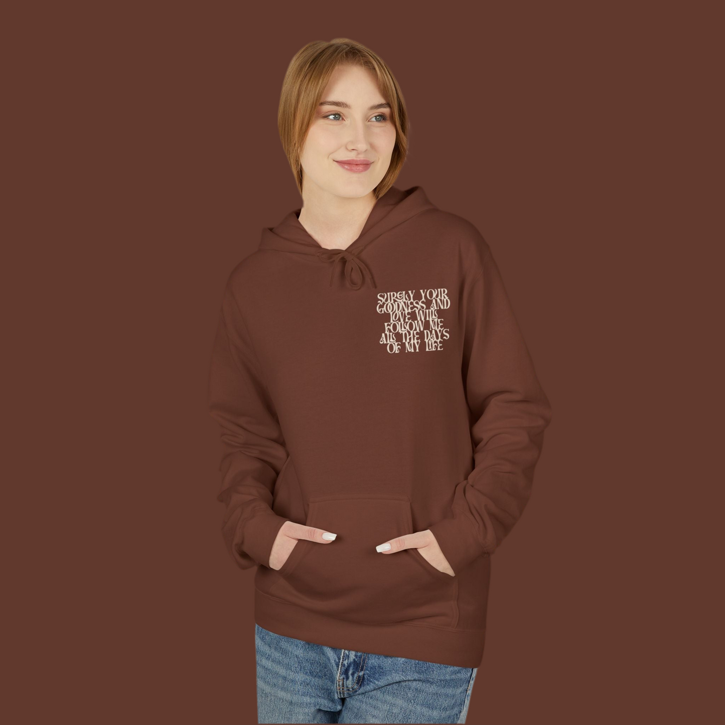 Psalm 23:6 Hoodie Black Cocoa