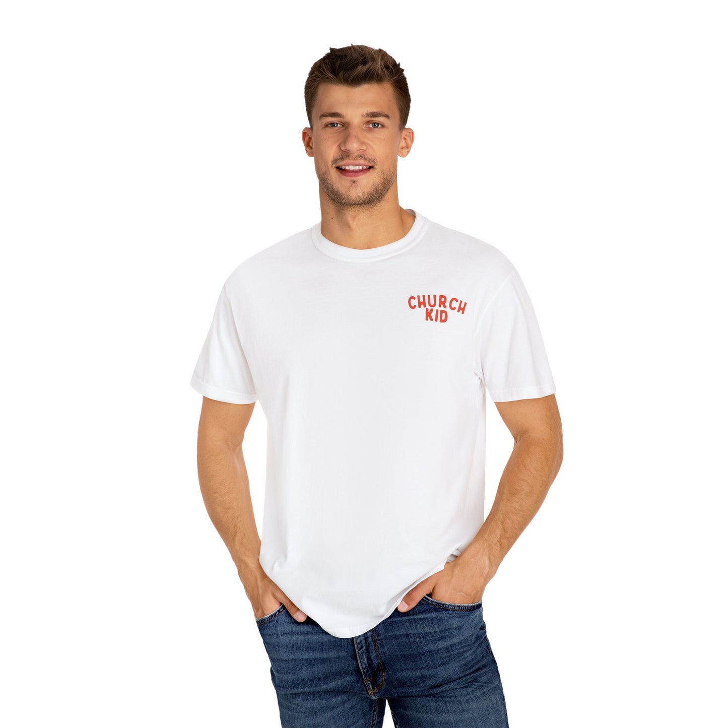 Adult Church Kid Fun logo T-shirt