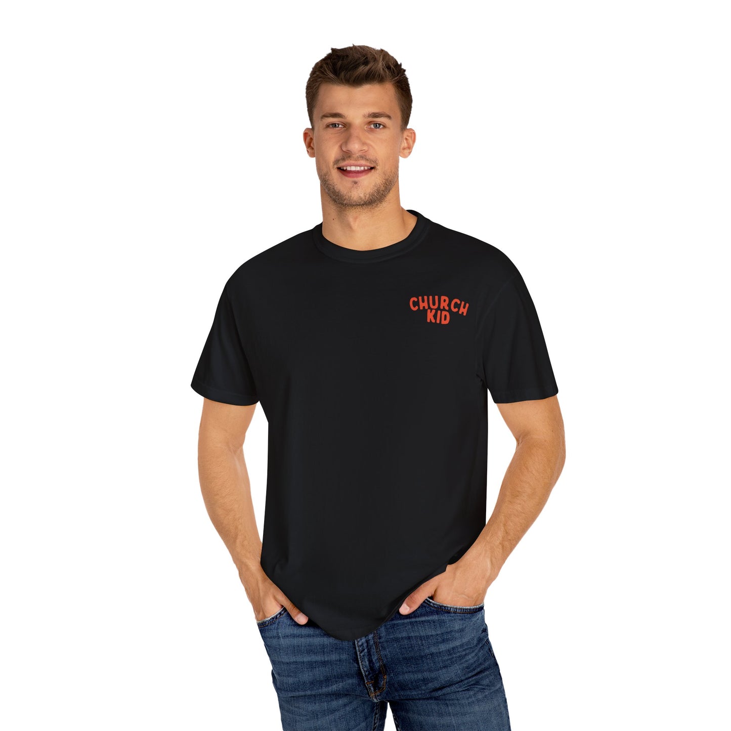 Adult Church Kid Fun logo T-shirt