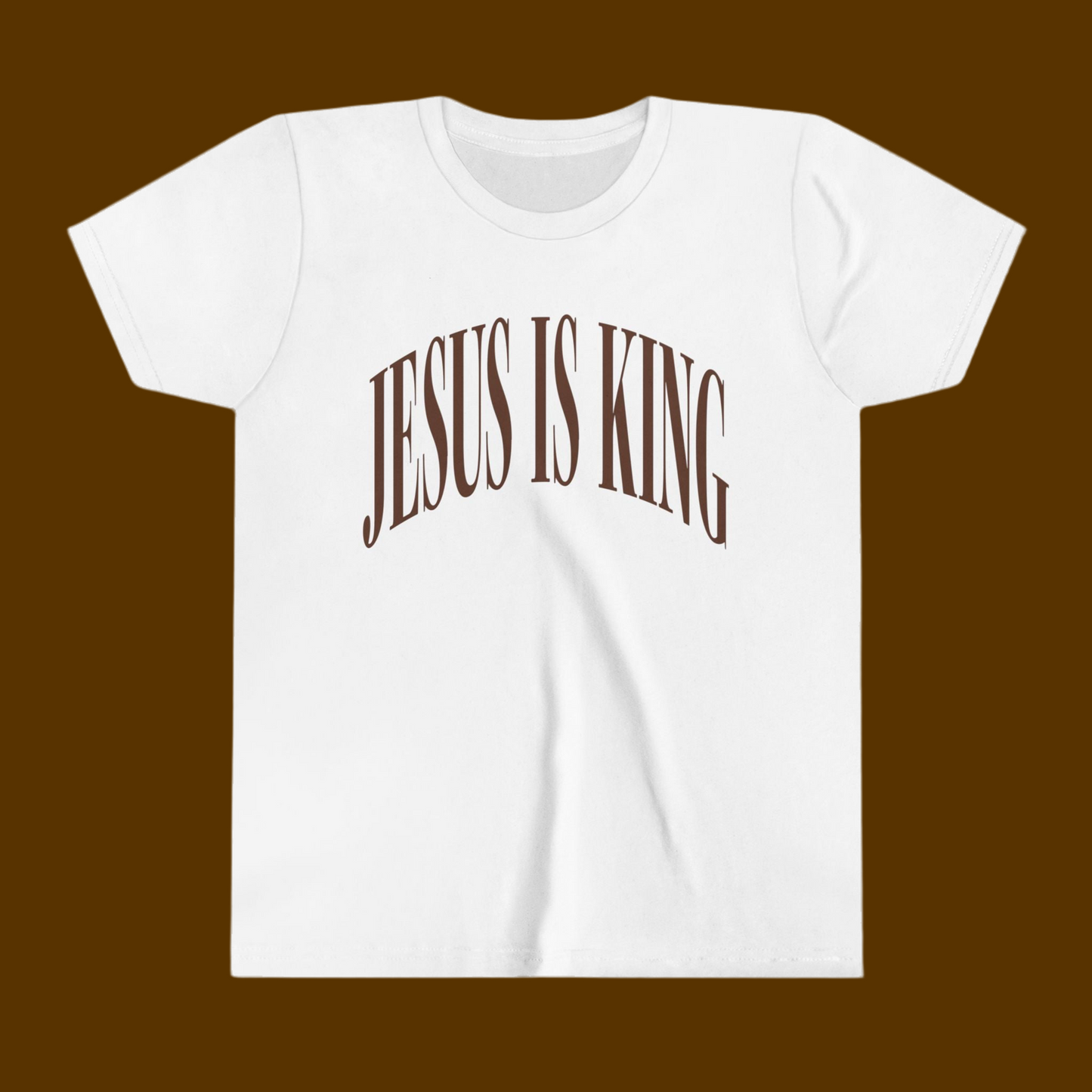 Jesus is King Natural Youth T-Shirt